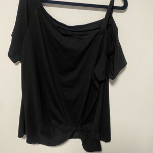 SHEIN Black Off-Shoulder Blouse